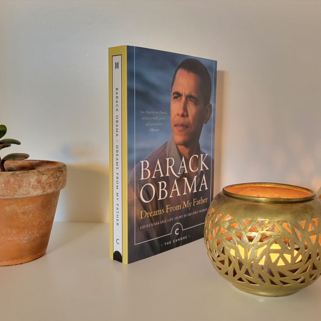 The front cover and spine of Dreams from My Father: A Story of Race and Inheritance by Barack Obama