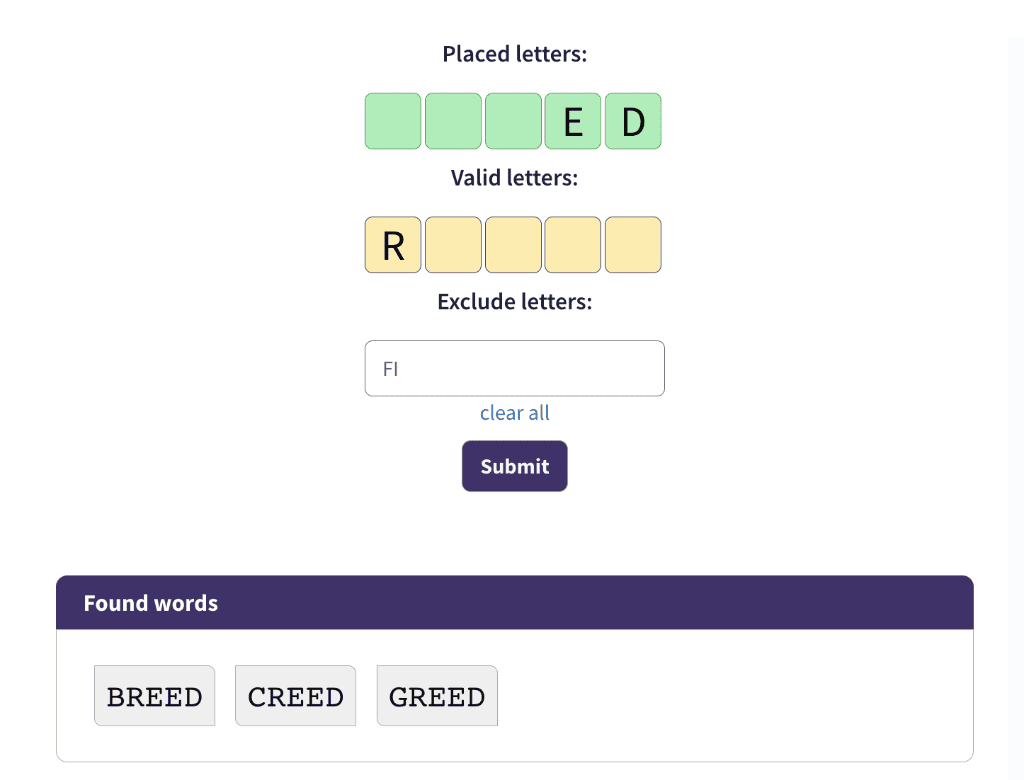 Quordle Solver – WordsRated